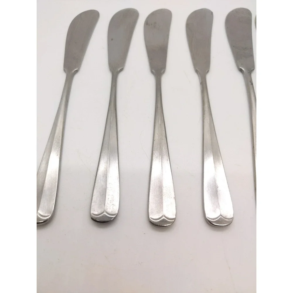 Towle LIBERTY BELL Stainless 7 Butter Spreaders Supreme Cutlery Satin Flatware